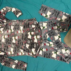 No Boundaries “Fa-La-La Llama” Holiday Pajama Set – Size Large (11–13)